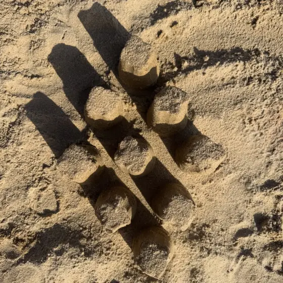#sand #beachday #shapes